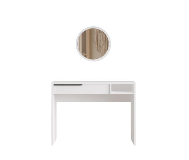 Mesa de consola ocean num estilo moderno, com 75x100x45 cm, com 1 gaveta e 1 prateleira