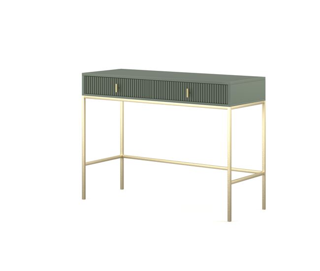 A mesa de consola maggiore apresenta num estilo moderno. mede 77x104x50 cm e inclui 2 gavetas.