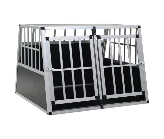 Vidaxl transportadora para cães com porta dupla 94x88x69 cm
