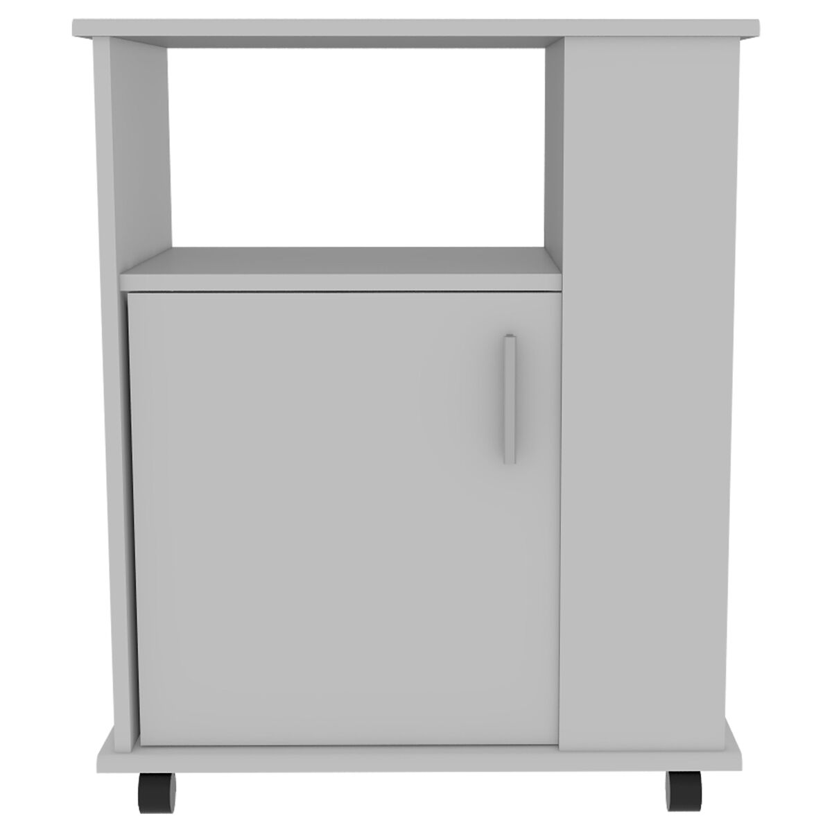 Armário inferior para micro-ondas em melamina com armário e 4 prateleiras , 73,.4 cm x 60 cm x 39,8 cm , branco