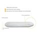 Almofada Ex FINA S para Pessoas que Dormem de Barriga para Baixo (2 F) Almofada Ex FINA S para Pessoas que Dormem de Barriga para Baixo (2 F) Branco