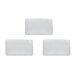 Conjunto de 3 Almofadas Infantis Respirantes em Tecido de Bambu Conjunto de 3 Almofadas Infantis Respirantes em Tecido de Bambu Branco