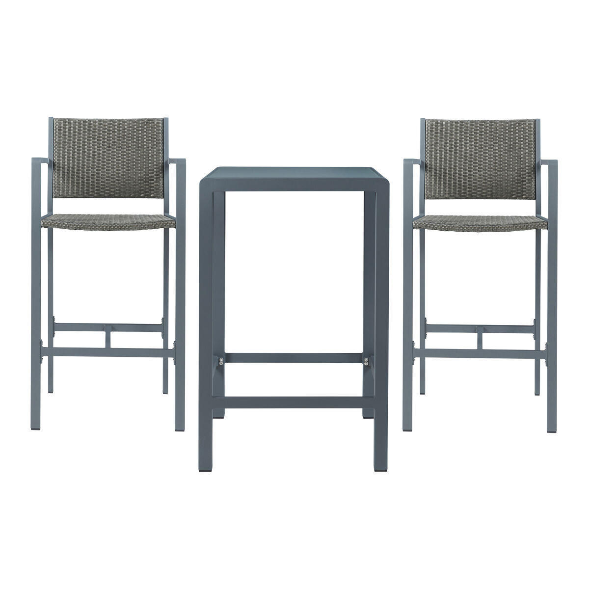 Conjunto Bistro Avise 1 mesa de bar com 2 bancos altos [casa.pro]