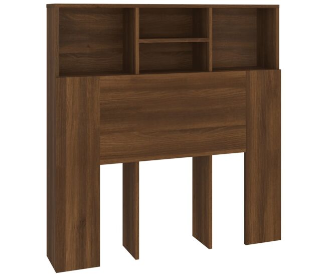 Vidaxl armário de cabeceira 100x19x103,5 cm cor carvalho castanho