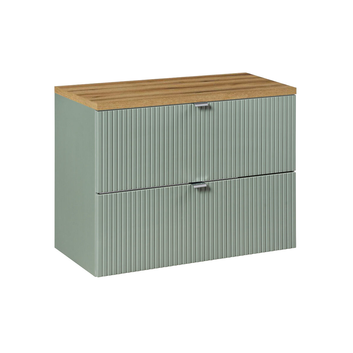 Móvel de lavatório 2 gavetas tampo de lavatório Verde Jade