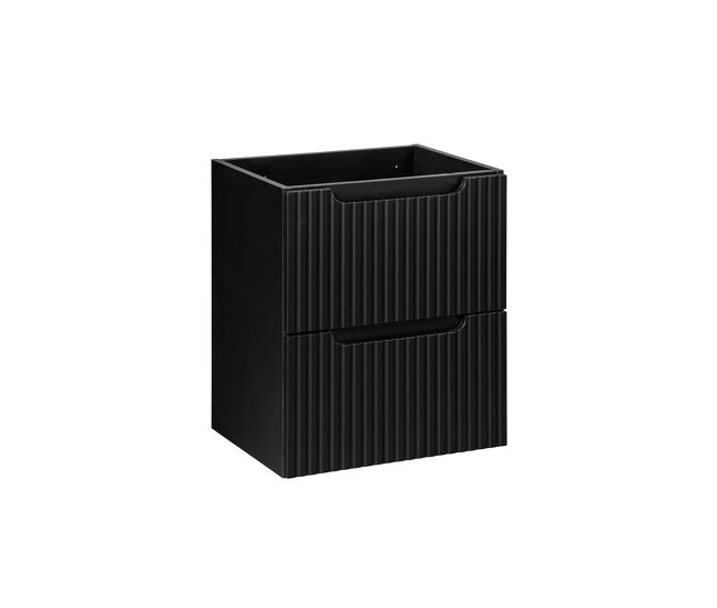 Móvel de lavatório 50cm 2 gavetas riva noir