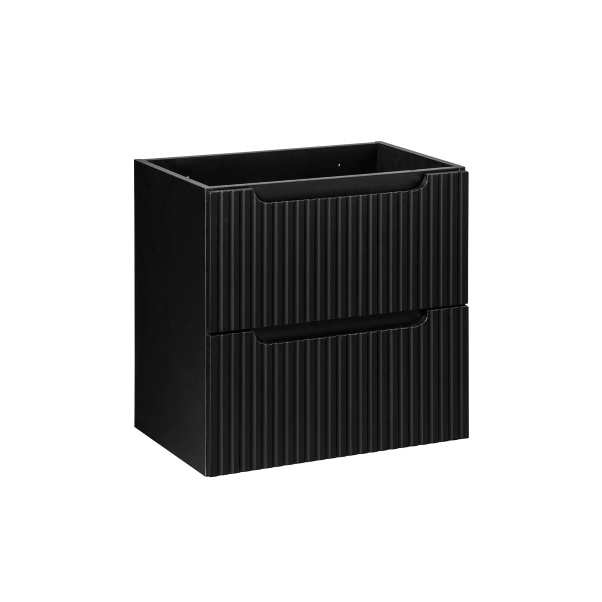 Móvel de toucador 60cm 2 gavetas riva preto