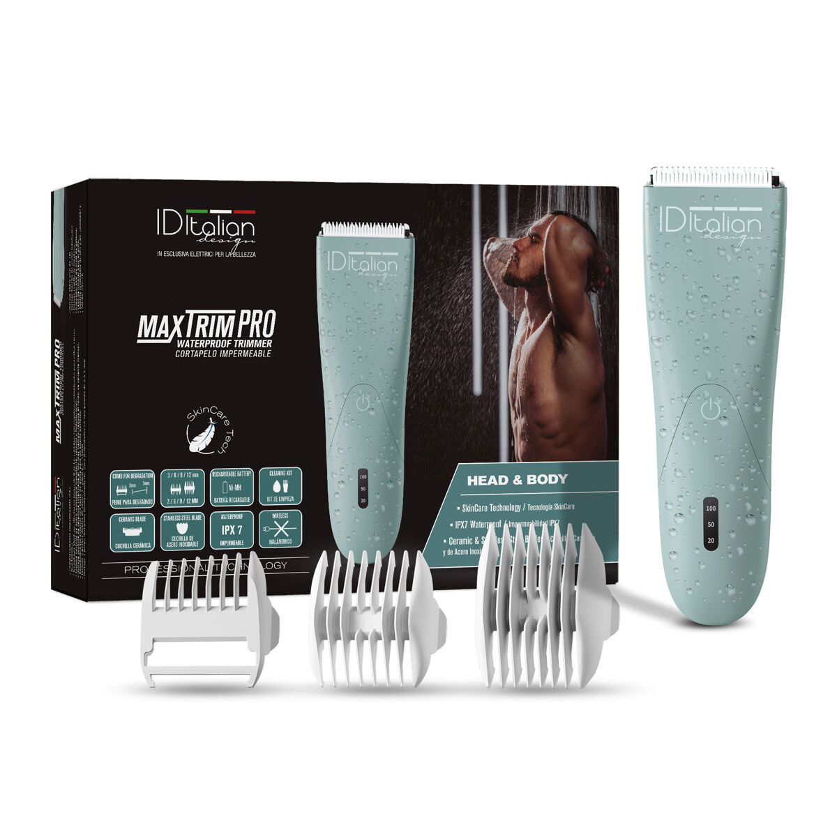 Italian design - trimmer waterproof corporal