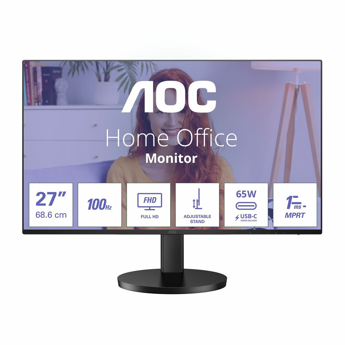 Aoc Monitor Gaming 27B3cf2 Full Hd 27" 100 Hz 50-60 Hz Preto