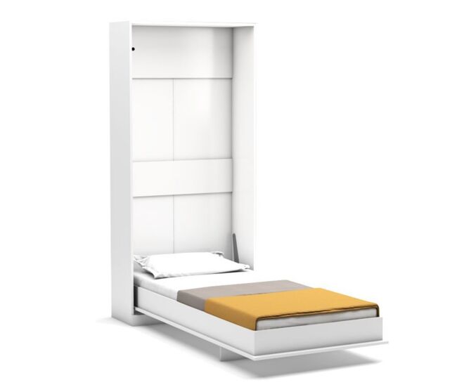 Cama dobrável vertical blanc 90x200cm