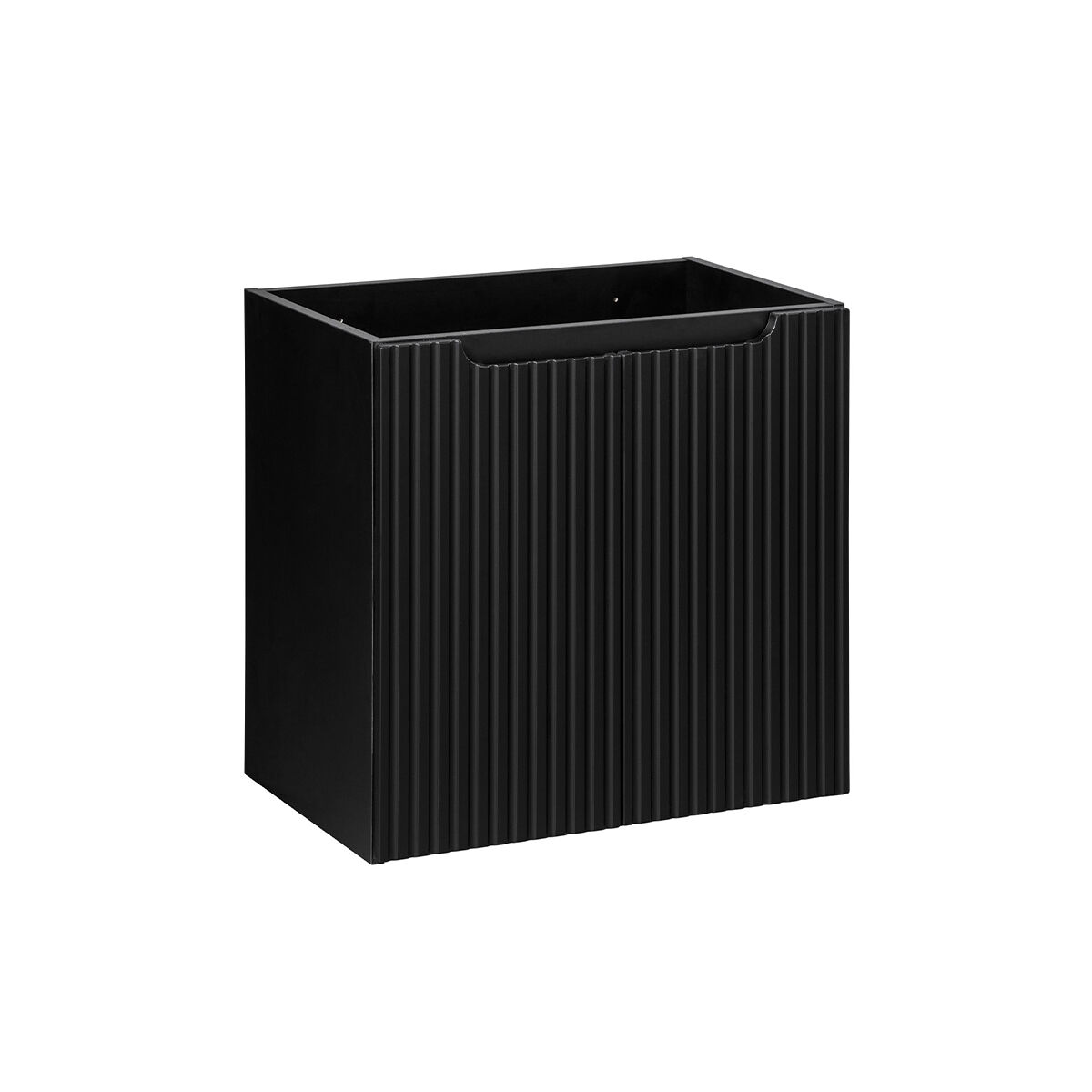 Móvel de lavatório 60cm 2 portas riva preto