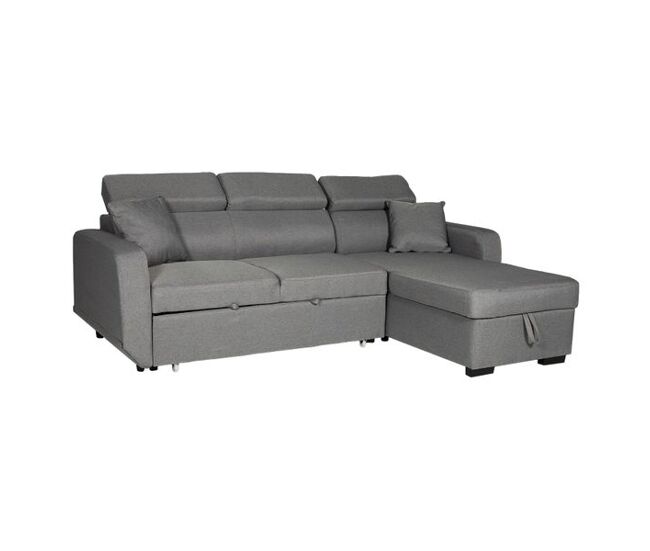 Sofá convertible warren 3 plazas gris