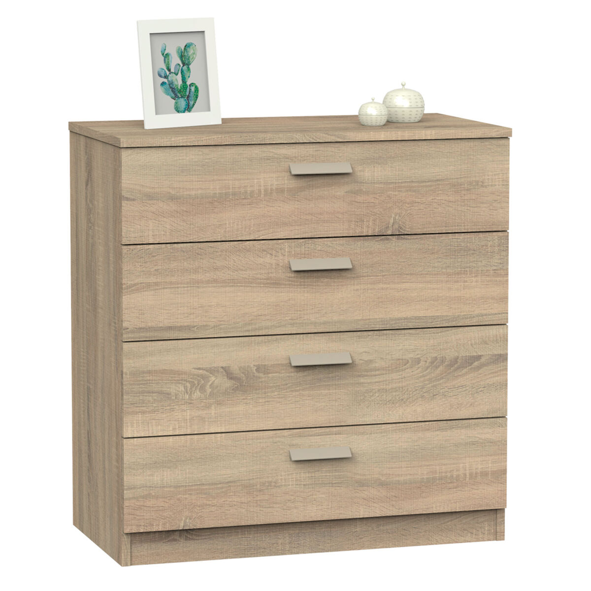Briebe nova cômoda de quarto, sinfonier 4 gavetas, 78x74x40 cm, quarto casal, juvenil, infantil, , madeira
