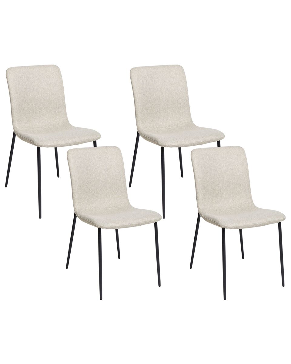 Beliani Silla de comedor GLENDIVE Bege