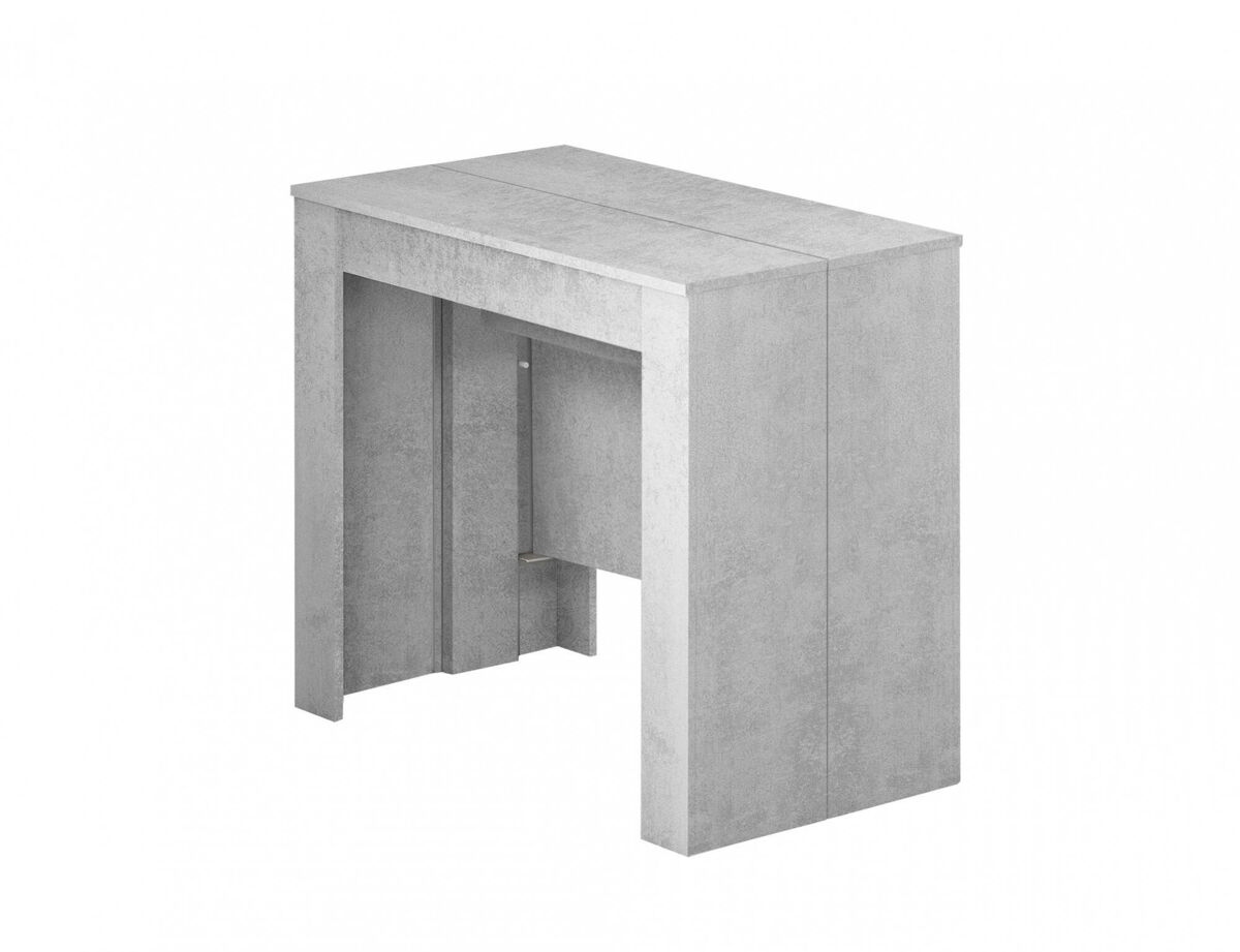 Mesa de consola extensível efeito madeira
