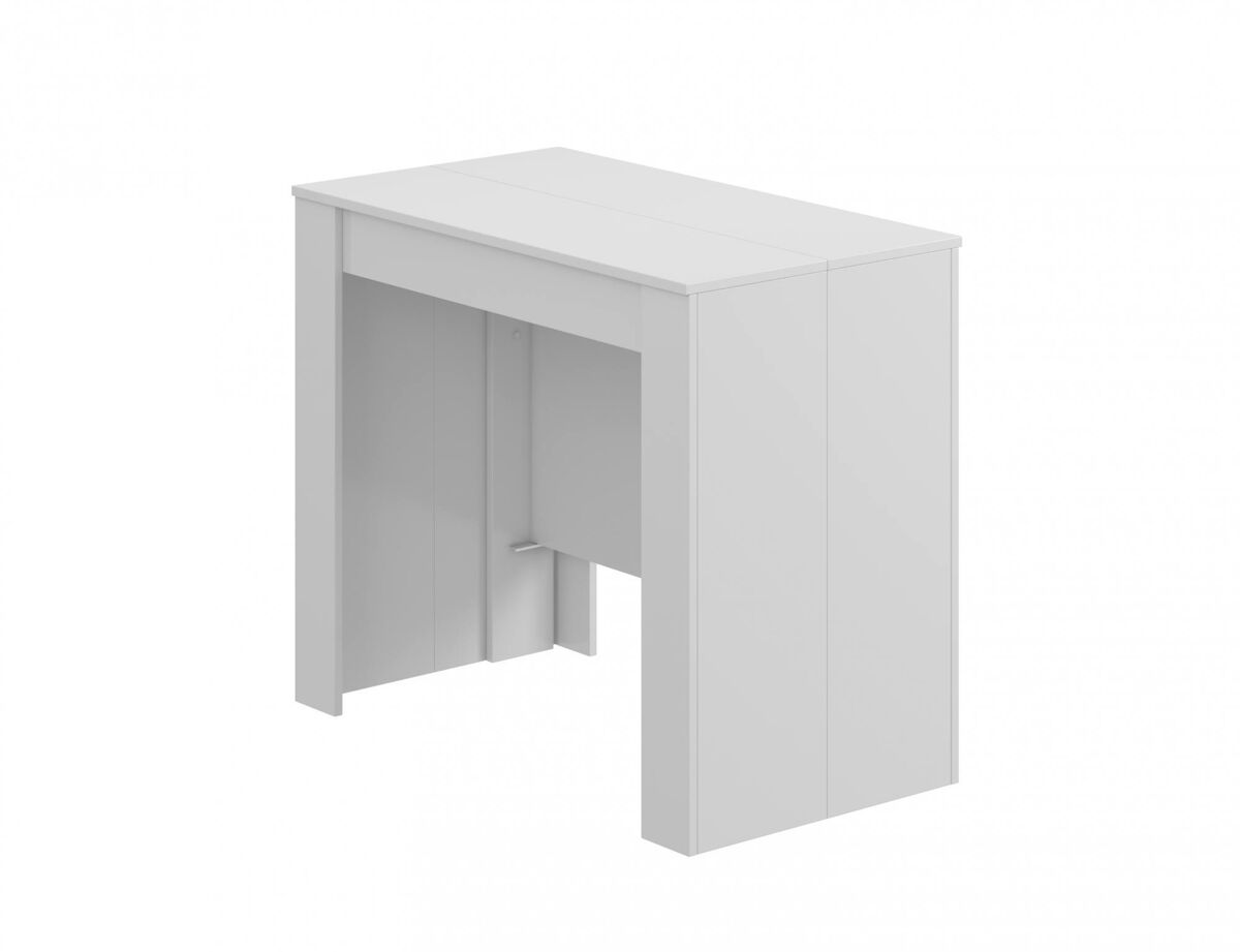 Mesa de consola extensível com efeito madeira