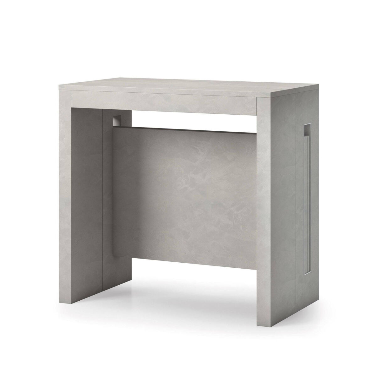 Mesa de consola extensível com efeito madeira