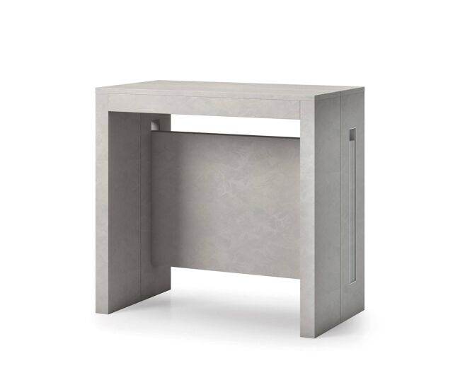 Mesa de consola extensível com efeito madeira