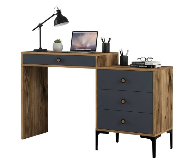 Console com efeito madeira
