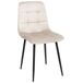 Beliani Silla de comedor POWELL Beliani Silla de comedor POWELL Cinza