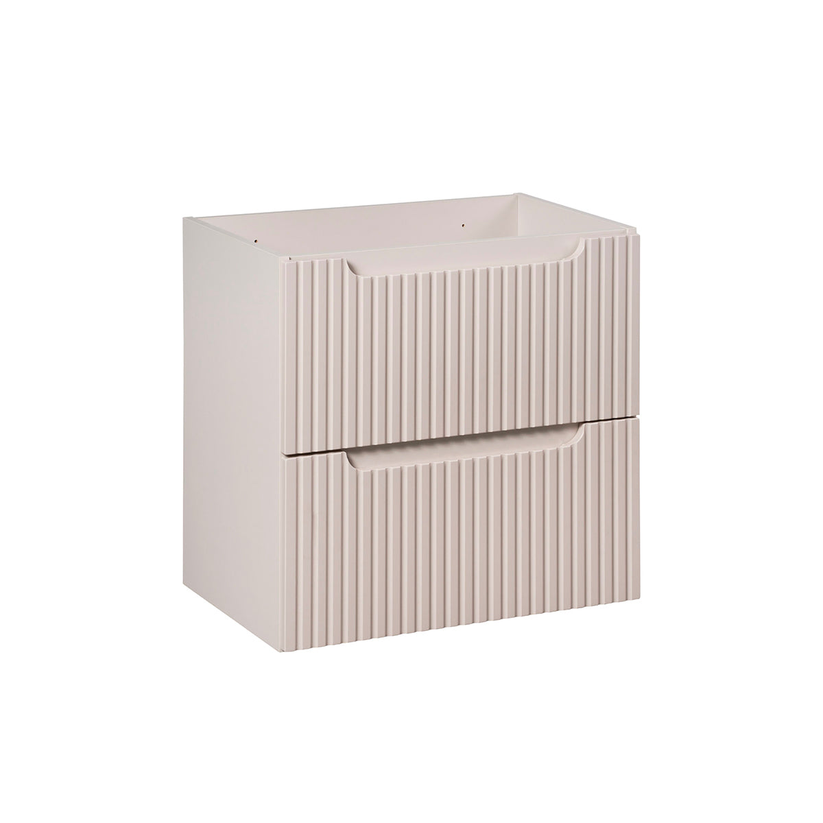 Móvel sob lavatório 60cm 2 gavetas riva caxemira