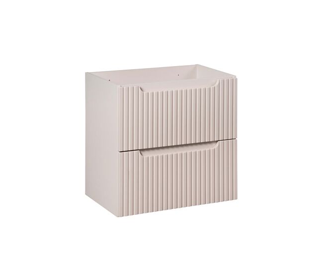 Móvel sob lavatório 60cm 2 gavetas riva caxemira