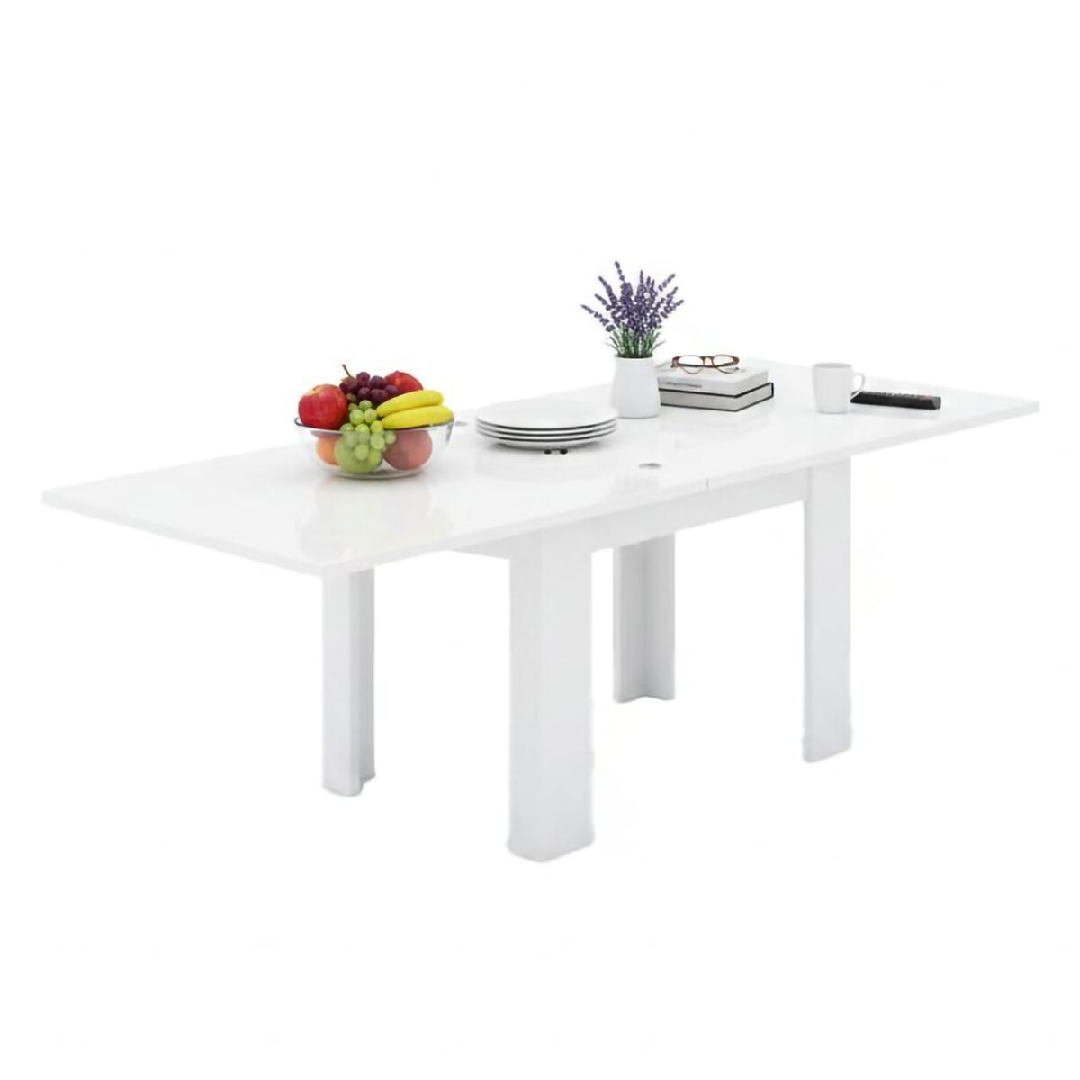 Mesa extensível efeito madeira