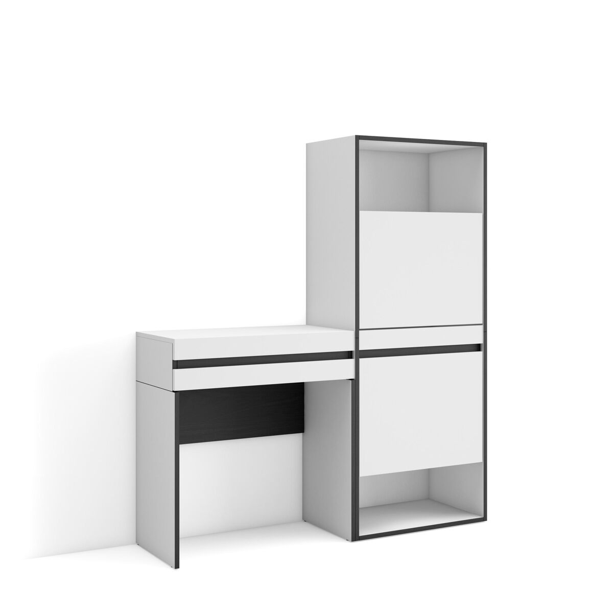 Sapateira, organização armazenamento, 130x35x145cm, para quarto, dormitório, toucador, estilo moderno, branco