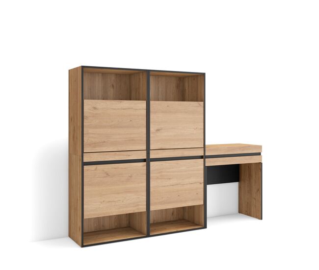 Sapateira, organização armazenamento, 190x35x145cm, para quarto, dormitório, toucador, estilo moderno, carvalho