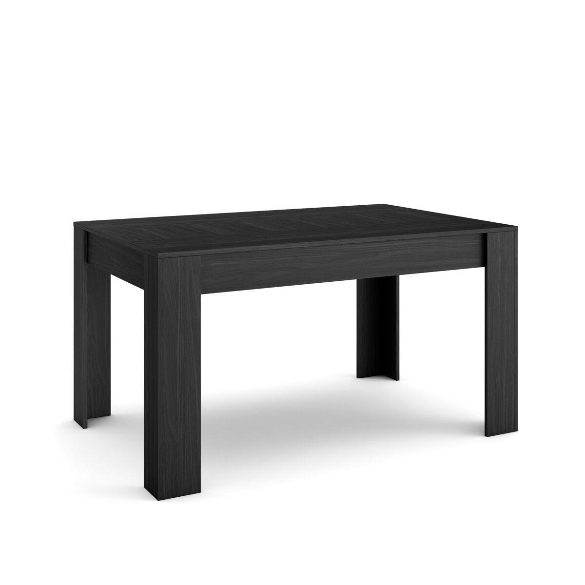 Mesa sala de jantar, mesa cozinha, 140x90x76cm, para 6 pessoas, móveis sala jantar, estilo moderno, preto