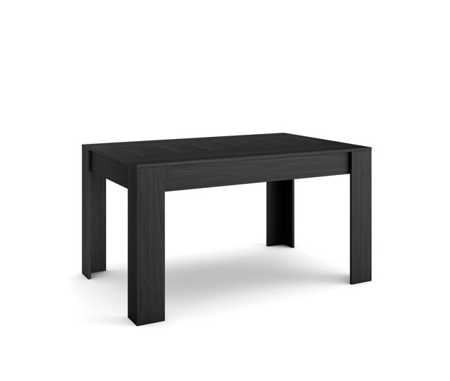 Mesa sala de jantar, mesa cozinha, 140x90x76cm, para 6 pessoas, móveis sala jantar, estilo moderno, preto