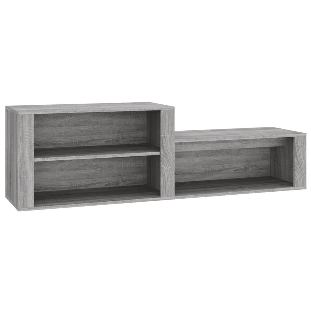 Vidaxl sapateira 150x35x45 cm derivados de madeira sonoma cinza