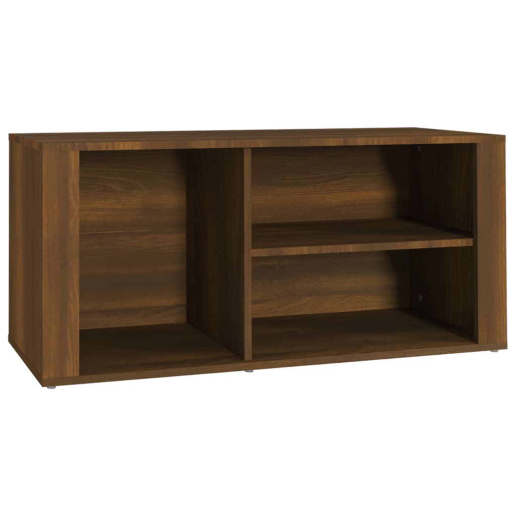 Vidaxl sapateira 100x35x45 cm derivados de madeira carvalho castanho
