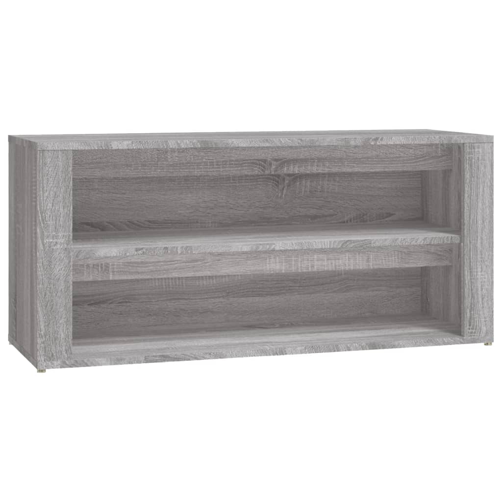 Vidaxl sapateira 100x35x45 cm derivados de madeira sonoma cinza