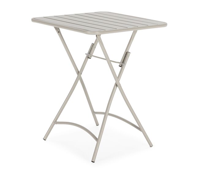 Mesa dobrável de metal perla para jardim