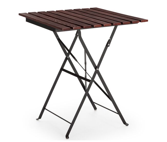 Mesa dobrável para jardim agata em madeira e metal