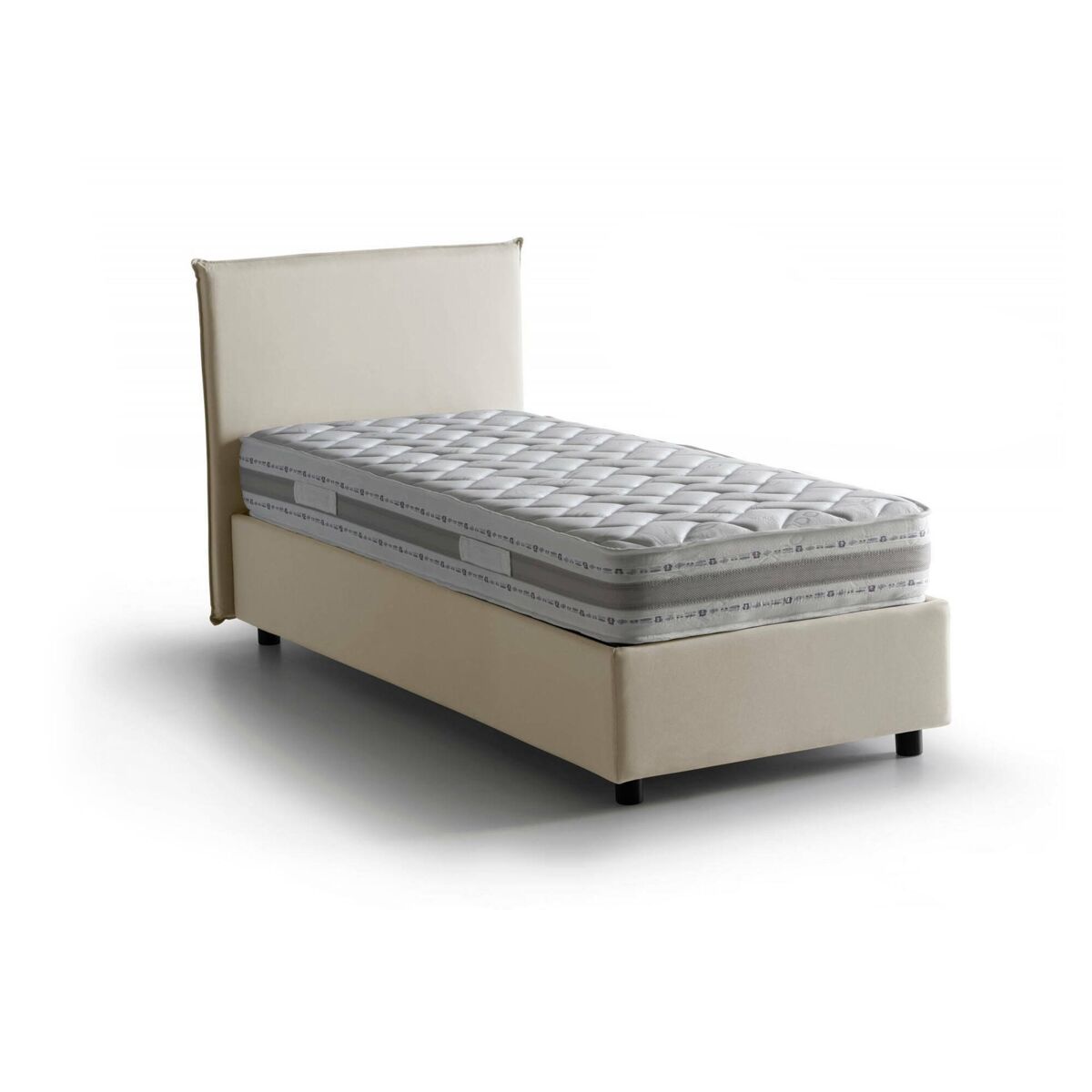 Cama de solteiro de tecido