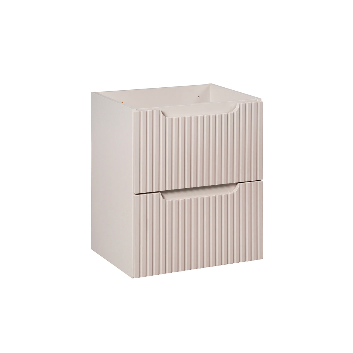 Móvel de lavatório 50cm 2 gavetas riva caxemira