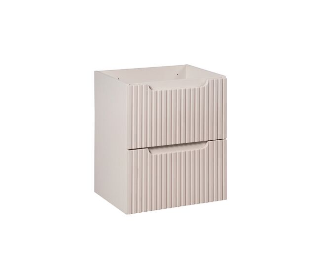 Móvel de lavatório 50cm 2 gavetas riva caxemira
