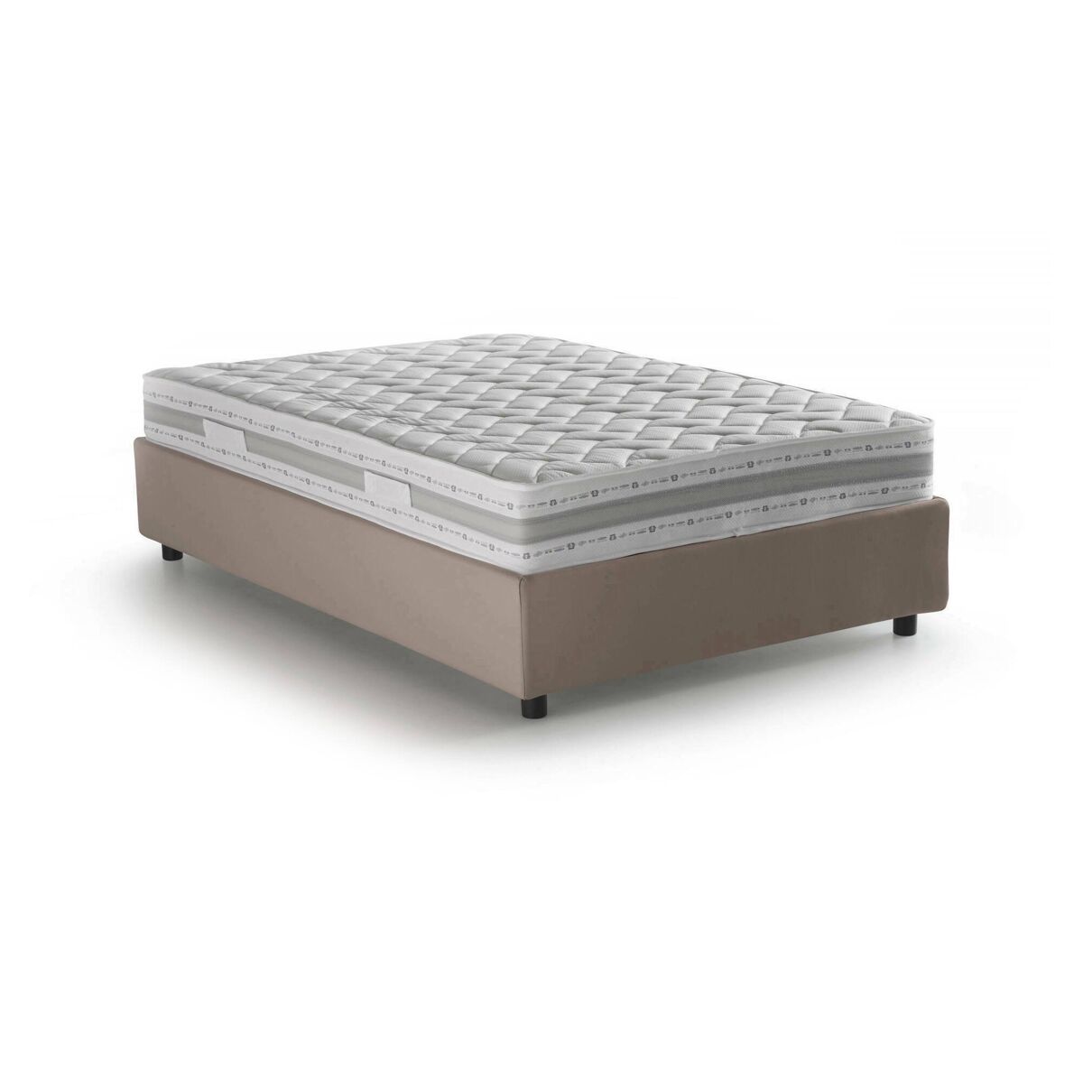 Cama quadrada e meia de tecido
