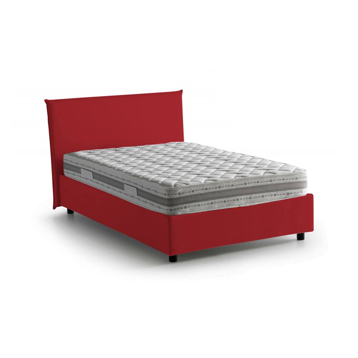 Cama quadrada e meia de tecido