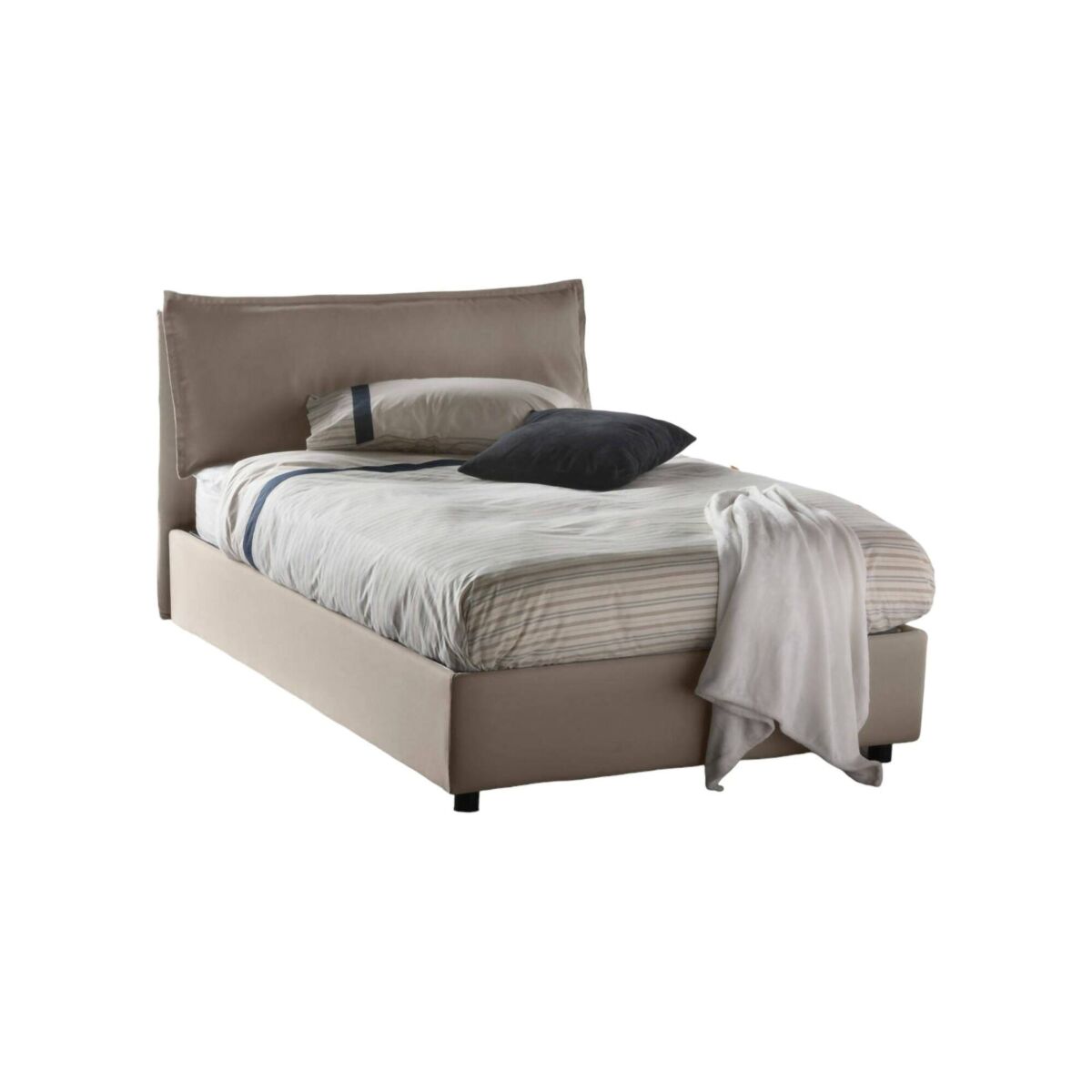 Cama quadrada e meia de tecido