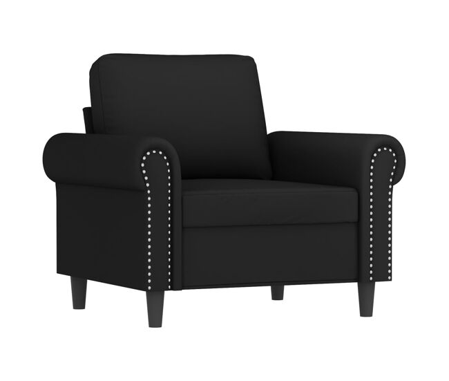 Vidaxl poltrona 60 cm veludo preto