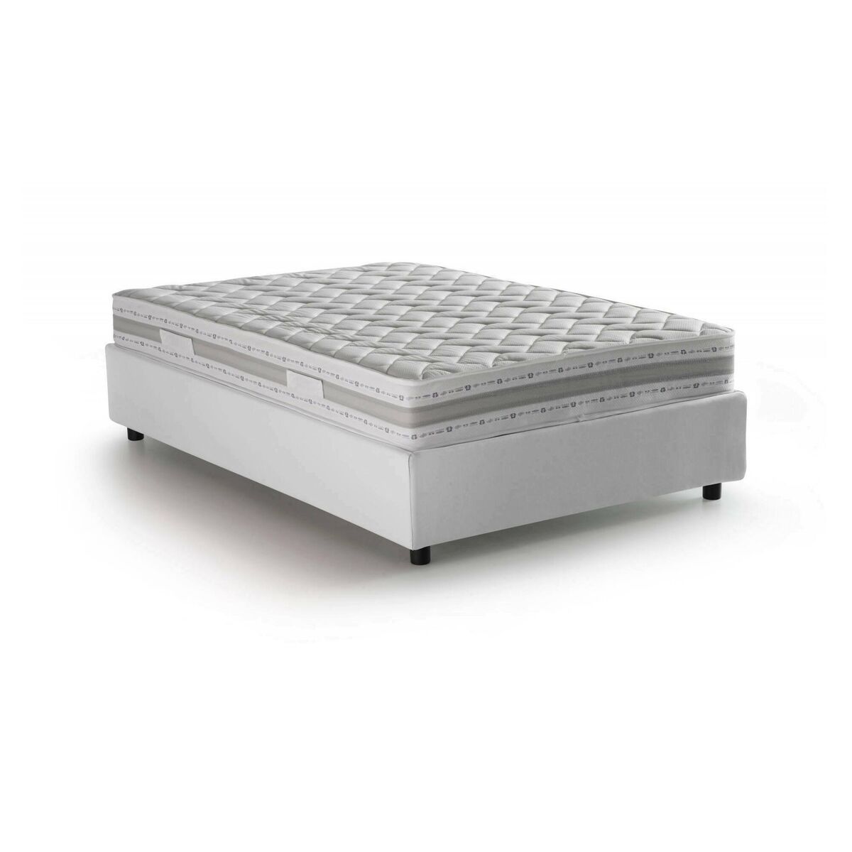 Cama quadrada e meia de tecido