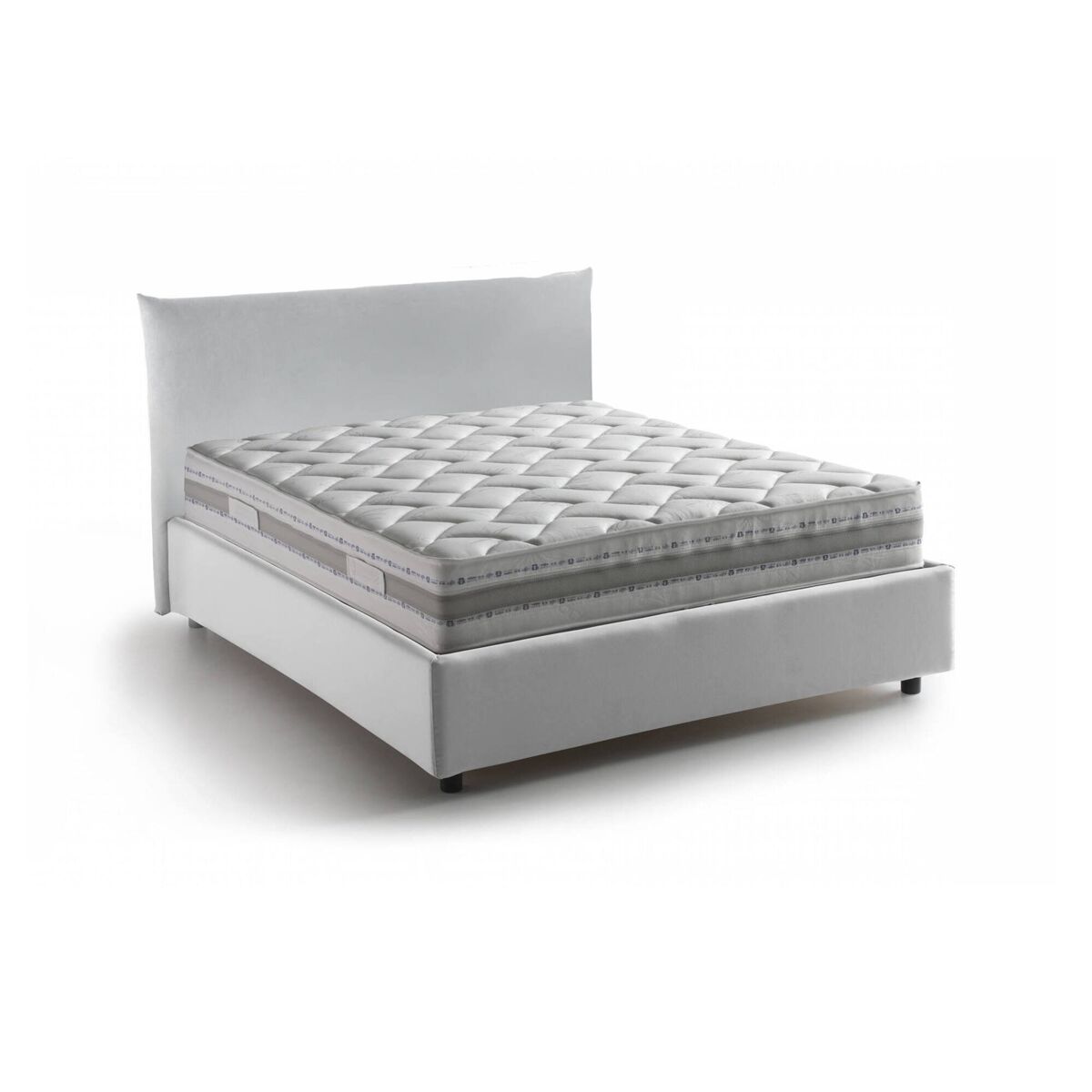 Cama quadrada e meia de tecido
