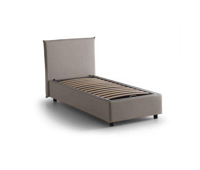 Cama de solteiro de tecido