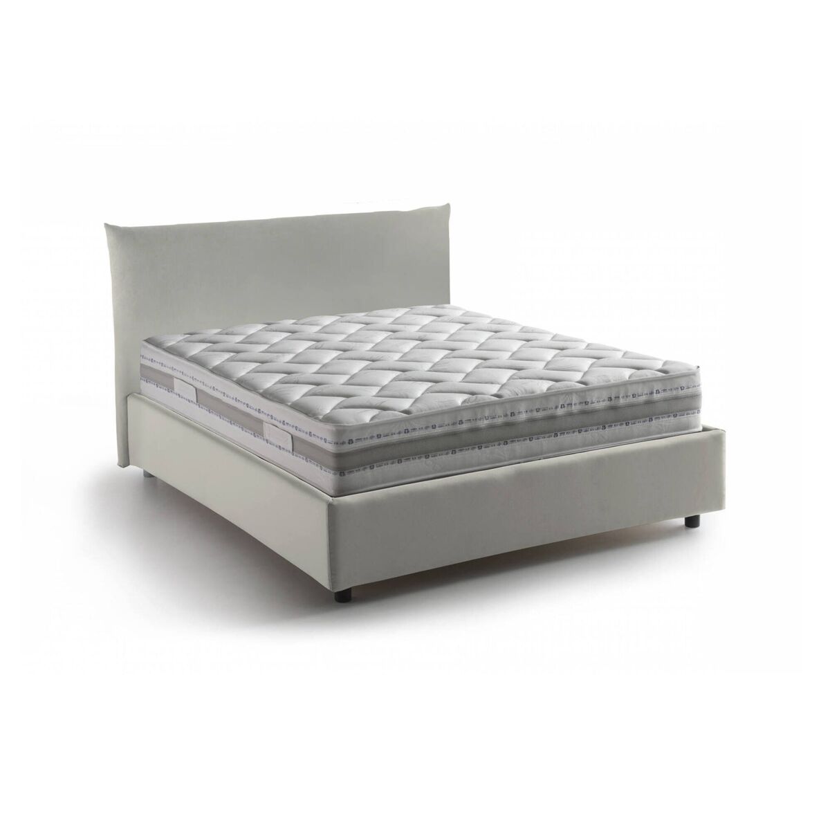 Cama quadrada e meia de tecido