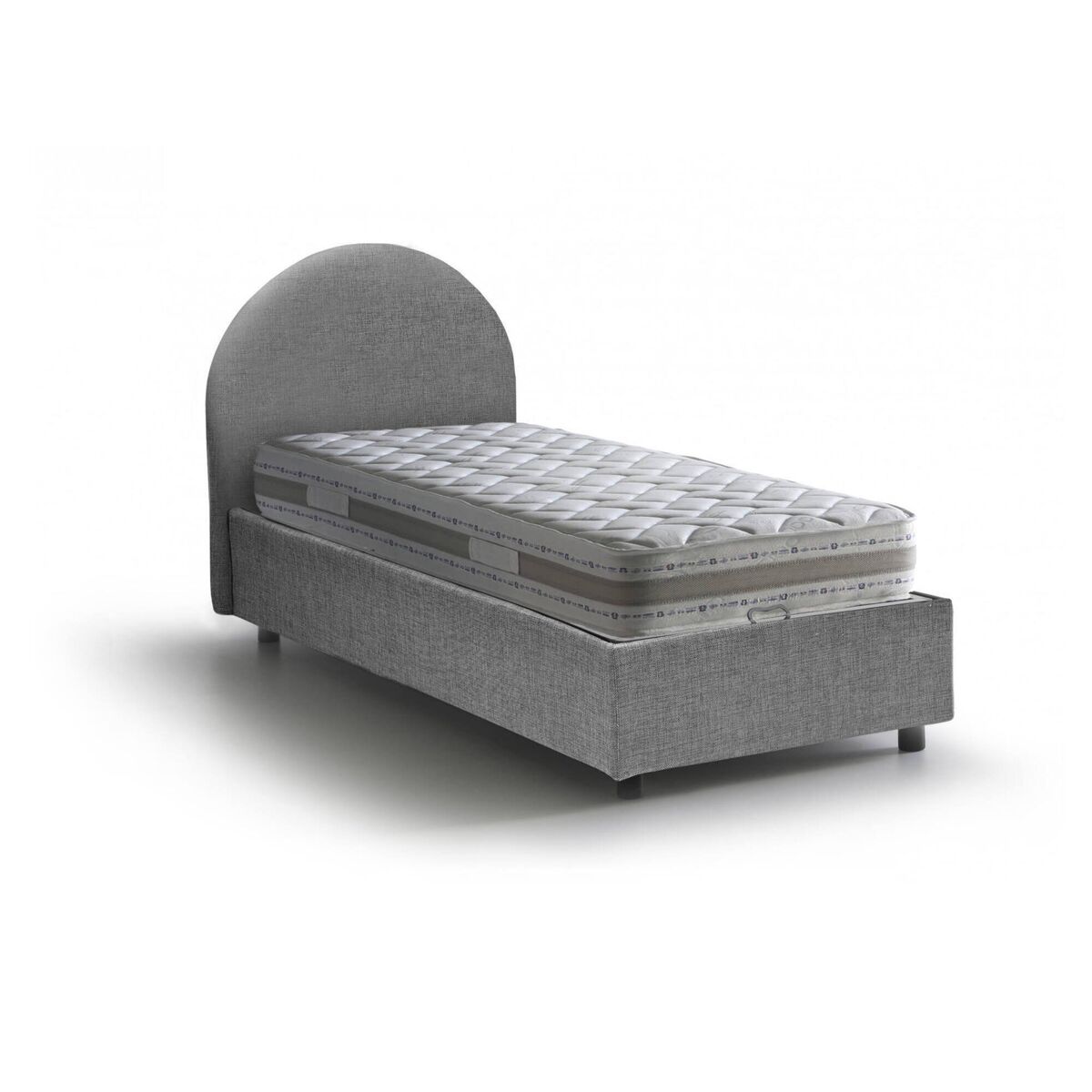 Cama de solteiro de tecido