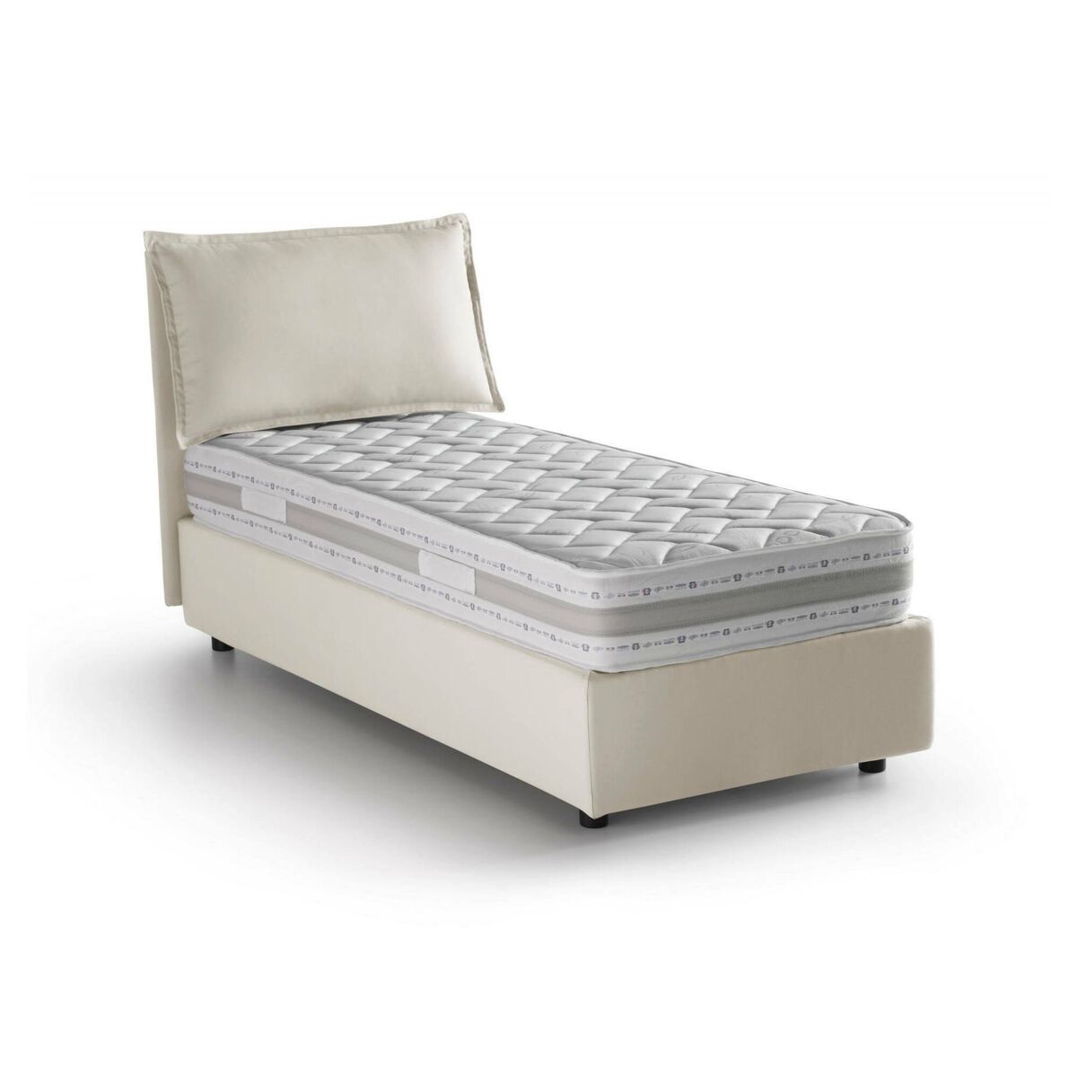 Cama de solteiro de tecido