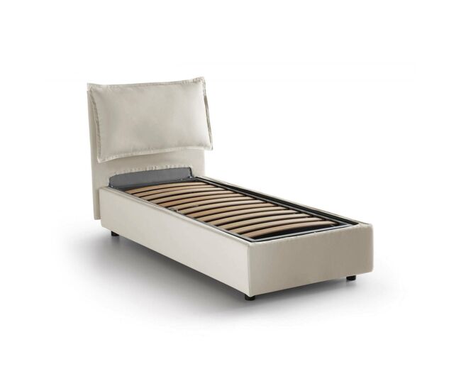 Cama de solteiro de tecido